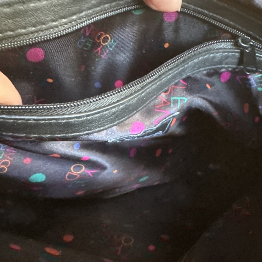NWT Tyler Rodan Purse Crossbody Bag Black Triple Zippered Pockets 13"x13" NEW - Picture 7 of 11